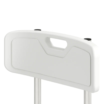 Banc de transfert pour baignoire avec accoudoir, dossier, chaise de douche, blanc