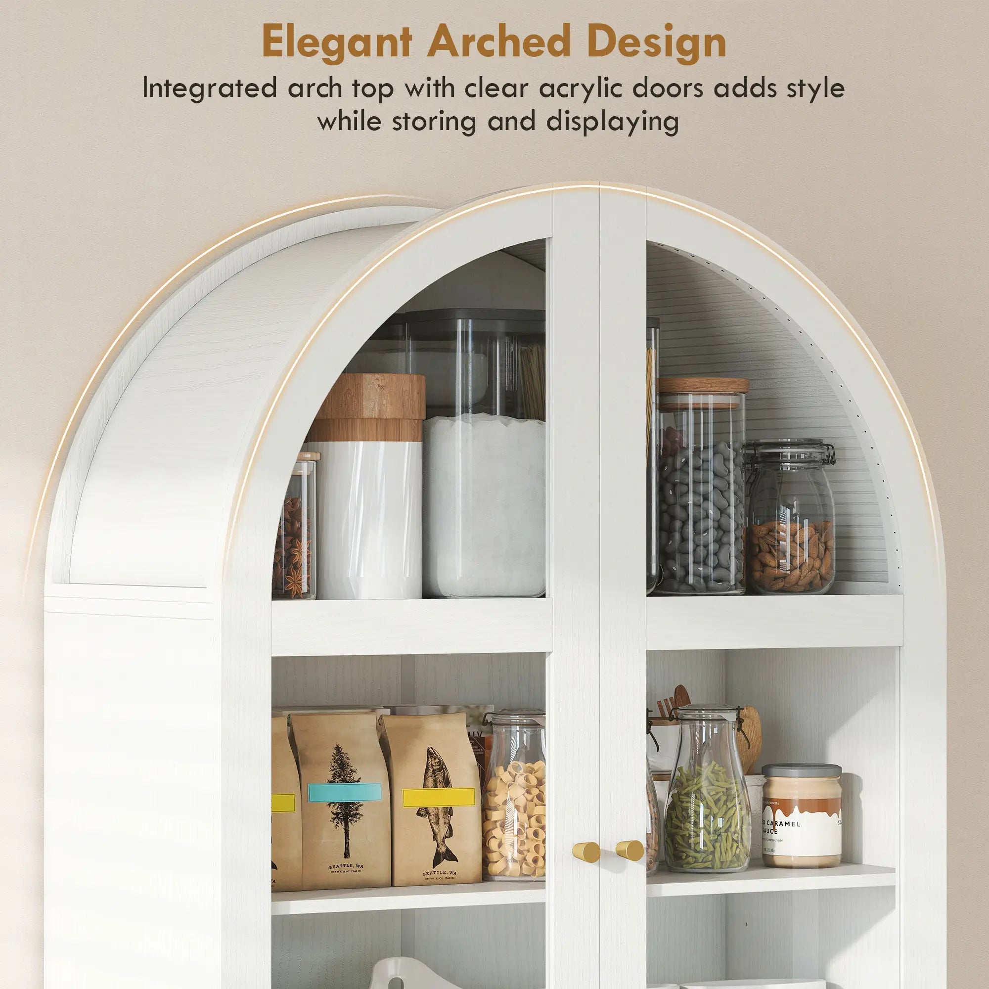 Arched Pantry Cabinet, 71