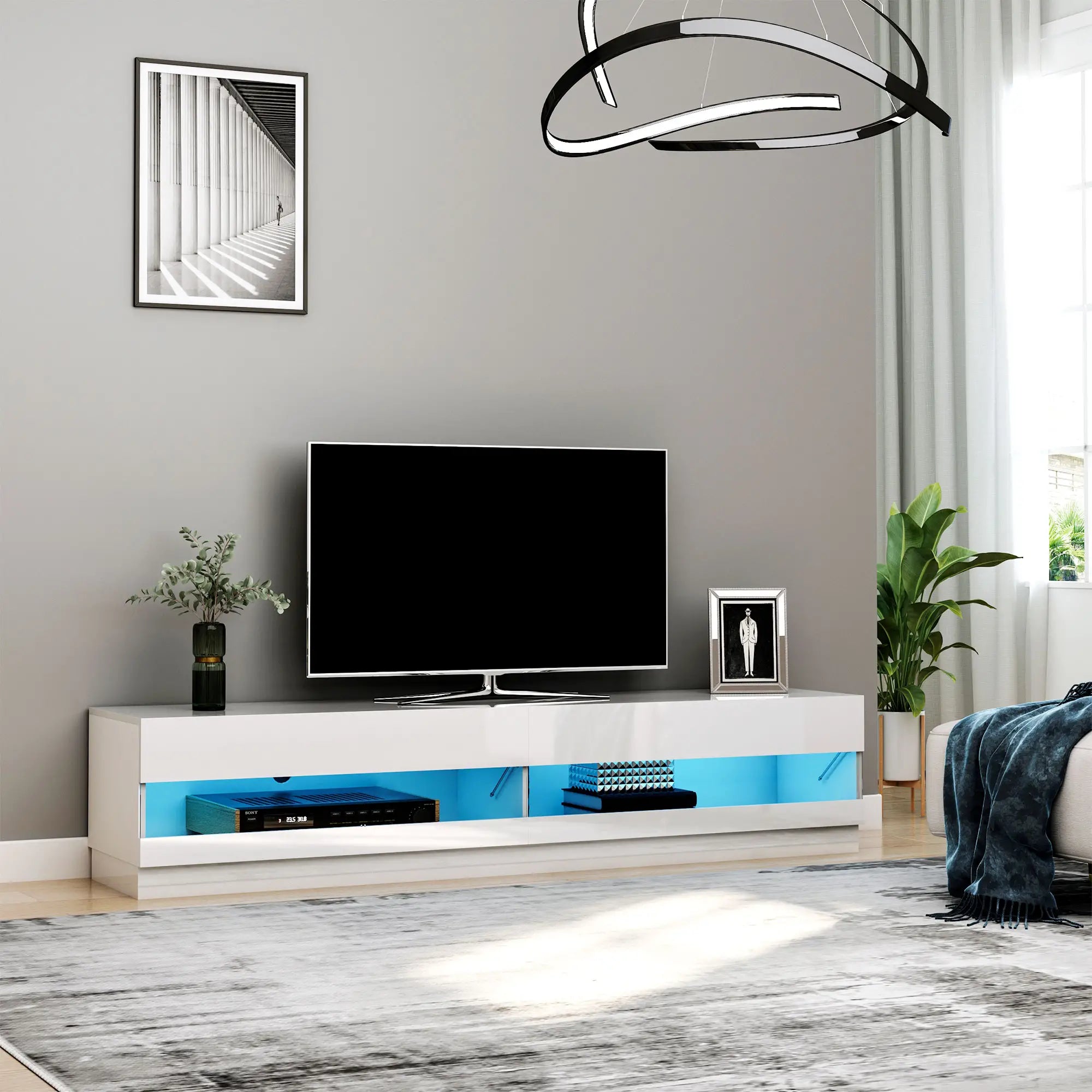 Lighted TV Stand for 75
