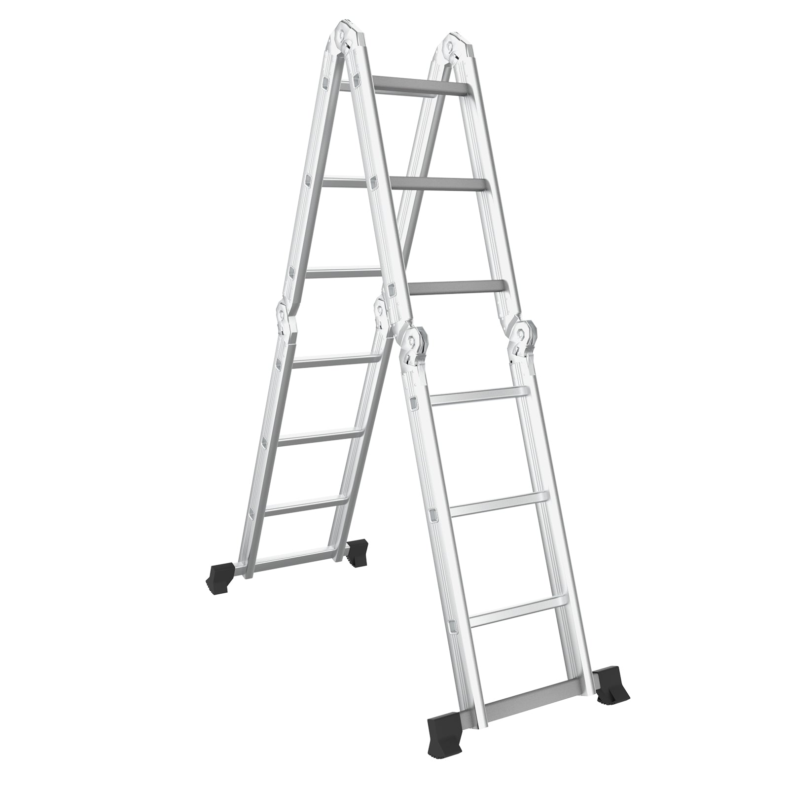 7-In-1 Folding Aluminum Step Ladder, Anti-Skid Pedal Garages Options at Gallery Canada