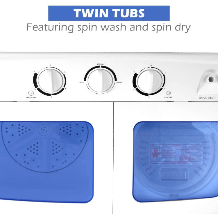 20 lbs Compact Twin Tub Washing Machine Washing Machines at Gallery Canada