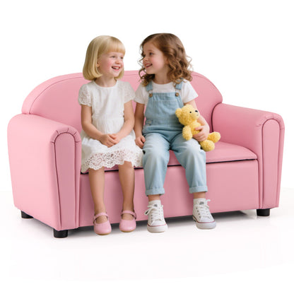 Kids Sofa Armrest Chair With Storage, Pink Kids Chairs & Seating at Gallery Canada
