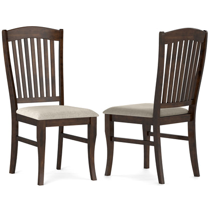 Set of 2 Mid-Century Dining Chairs, Brown & White Dining Chairs Brown & White at Gallery Canada