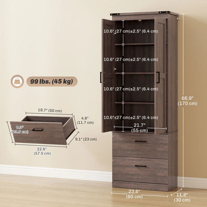 67" Tall Kitchen Pantry Cabinet, Doors, Drawers, Adjustable Shelves Kitchen Pantry Cabinets at Gallery Canada