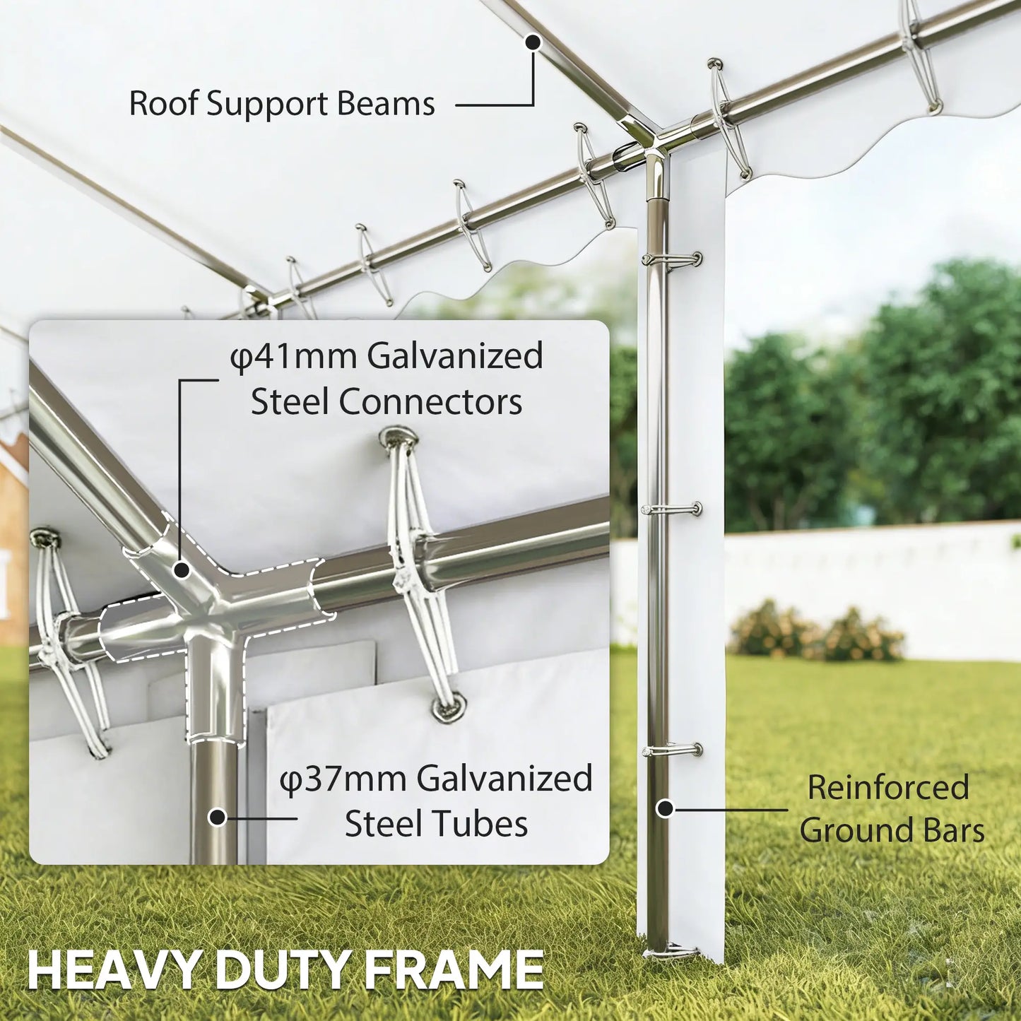 20' x 40' Party Tent, Removable Sidewalls, 12 Windows, White Canopy Tents at Gallery Canada