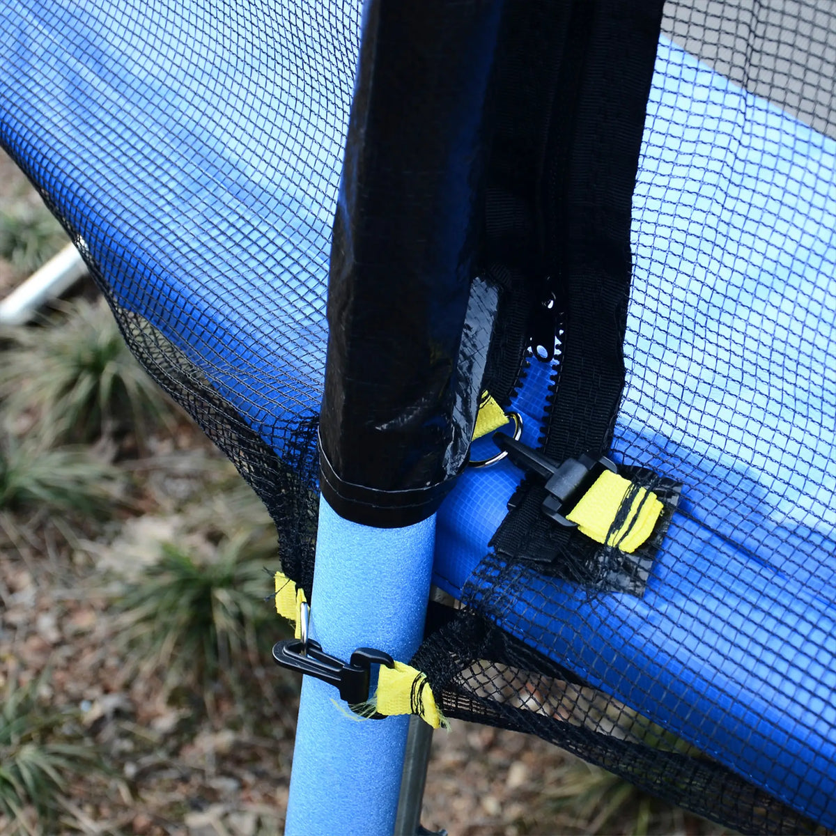 12FT Trampoline Net Enclosure, 8 Poles, Safety Accessories, Black Trampolines at Gallery Canada