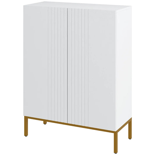 Shoe Storage Cabinet, Adjustable Shelves, Soft-Close Hinges, 15-20 Pairs, White Shoe Storage Cabinets & Racks White at Gallery Canada