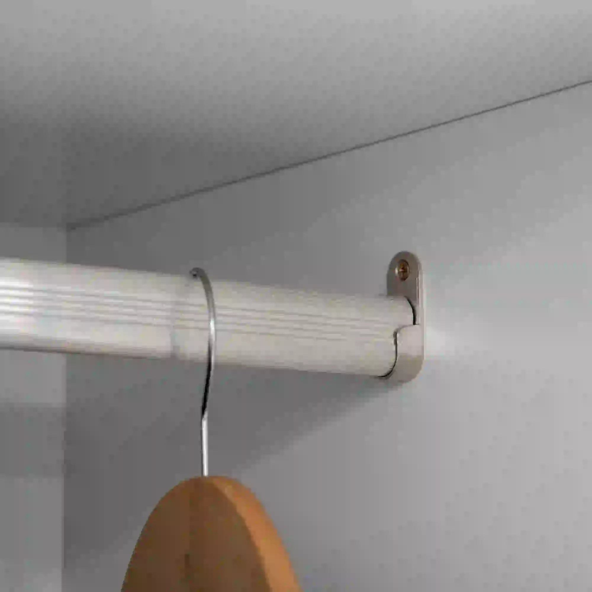 Modern Wardrobe Closet, 2 Drawers, Hanging Rod, Anti-Tipping, White Clothing Storage at Gallery Canada