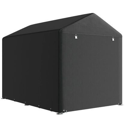 Portable Bicycle Shed, Galvanised Steel Frame, Large Door, Waterproof, Black Portable Shed at Gallery Canada