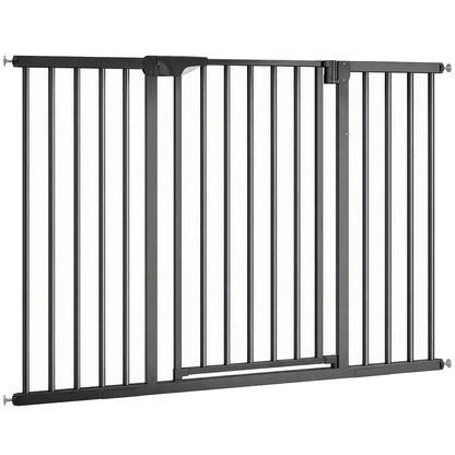 Baby Pet Gate 3 Extensions, Auto-Close, 36"H, Black Pet Gates Black at Gallery Canada