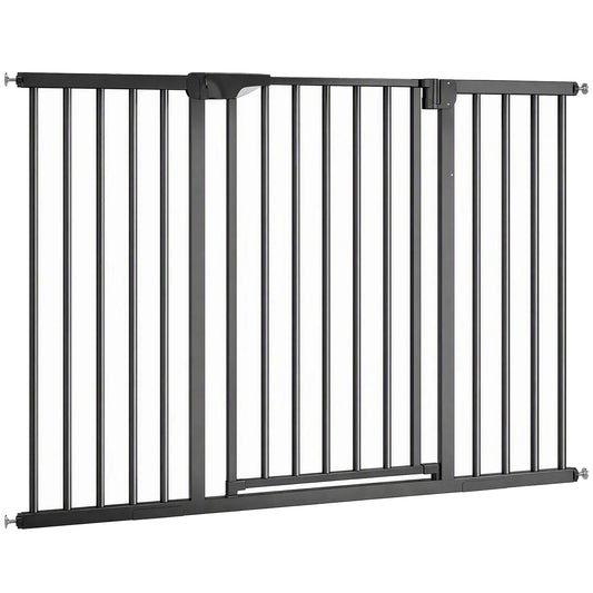 Baby Pet Gate 3 Extensions, Auto-Close, 36"H, Black Pet Gates Black at Gallery Canada