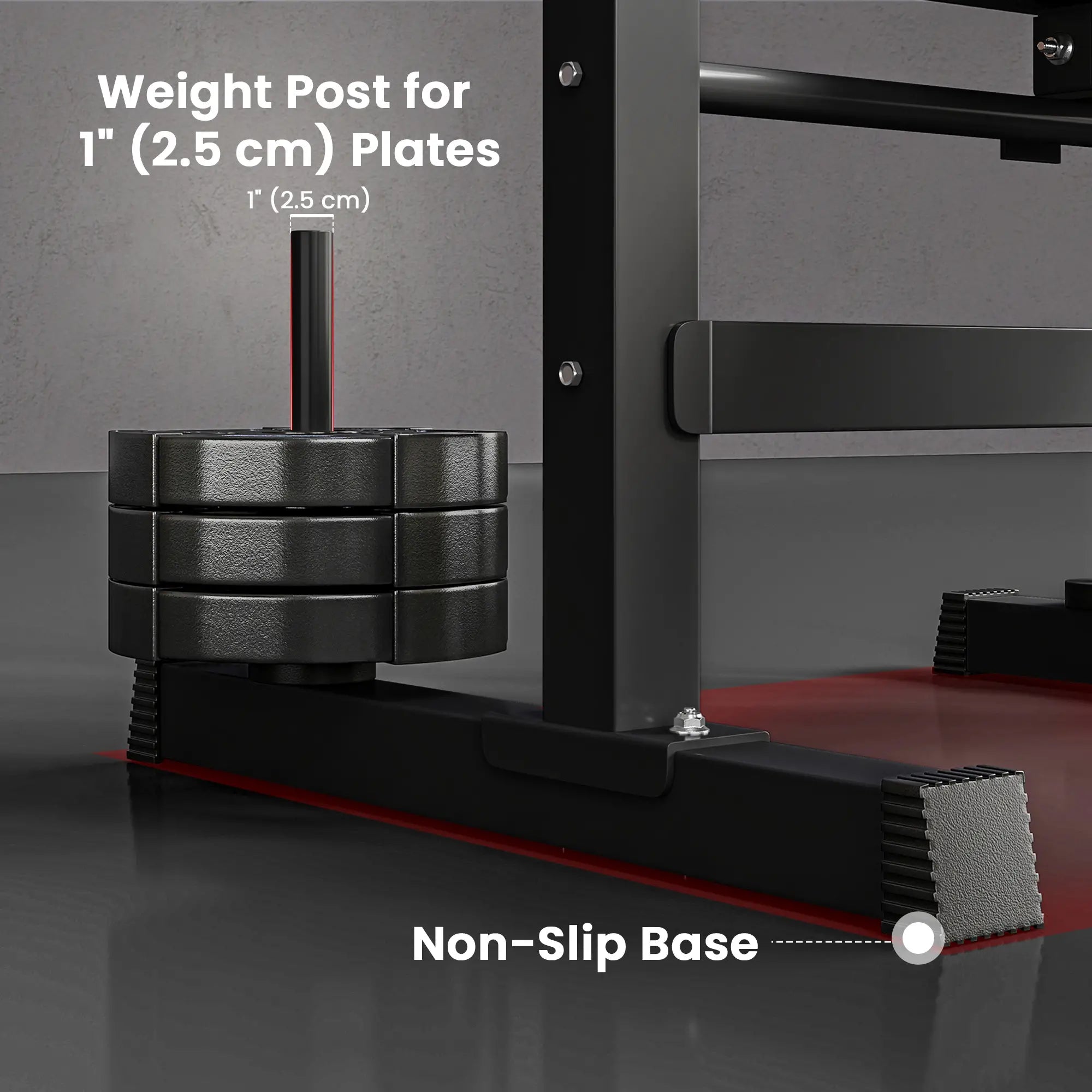 Adjustable Weight Bench, Foldable with Barbell Rack, Dip Station, Black Weight Benches at Gallery Canada