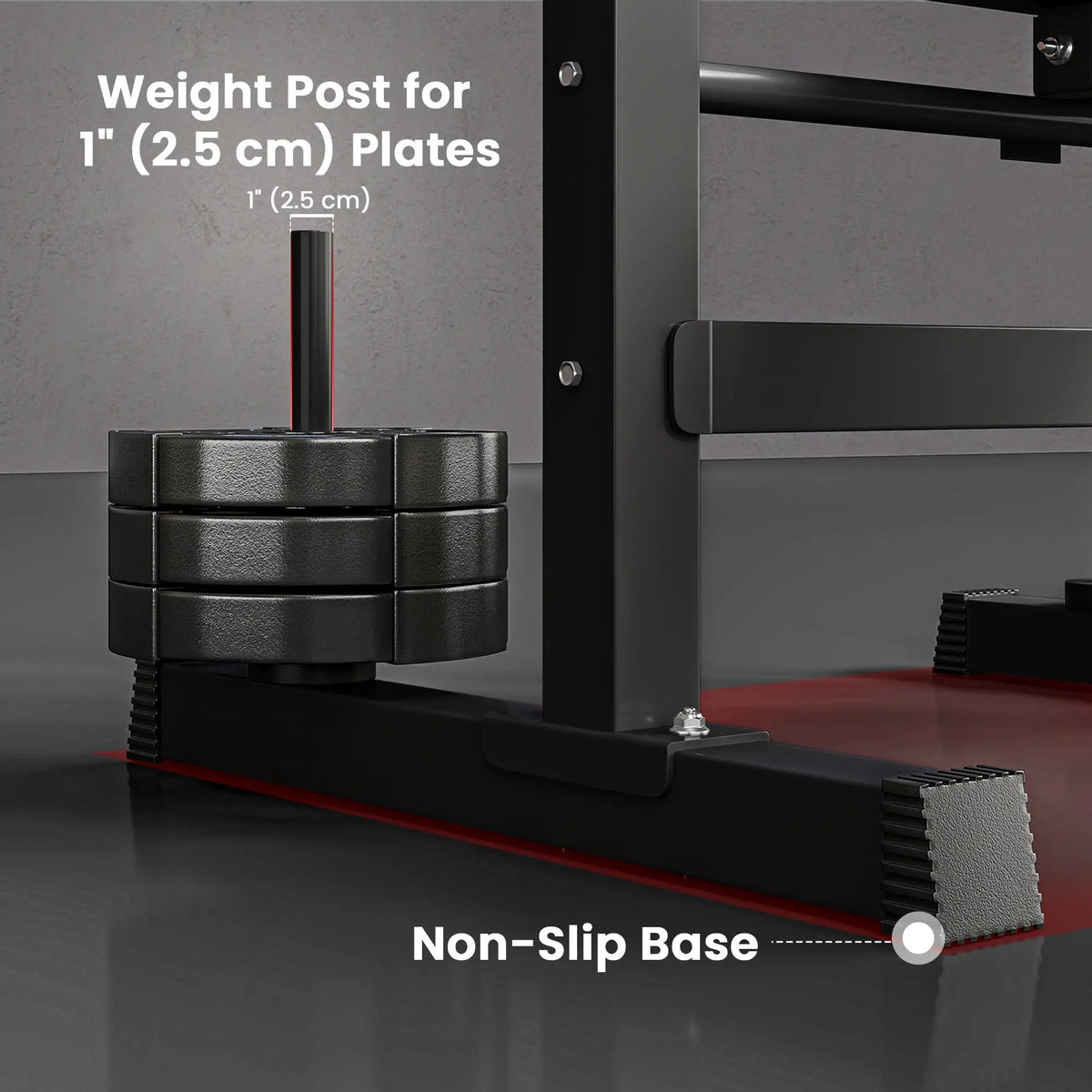 Adjustable Weight Bench, Foldable with Barbell Rack, Dip Station, Black Weight Benches at Gallery Canada