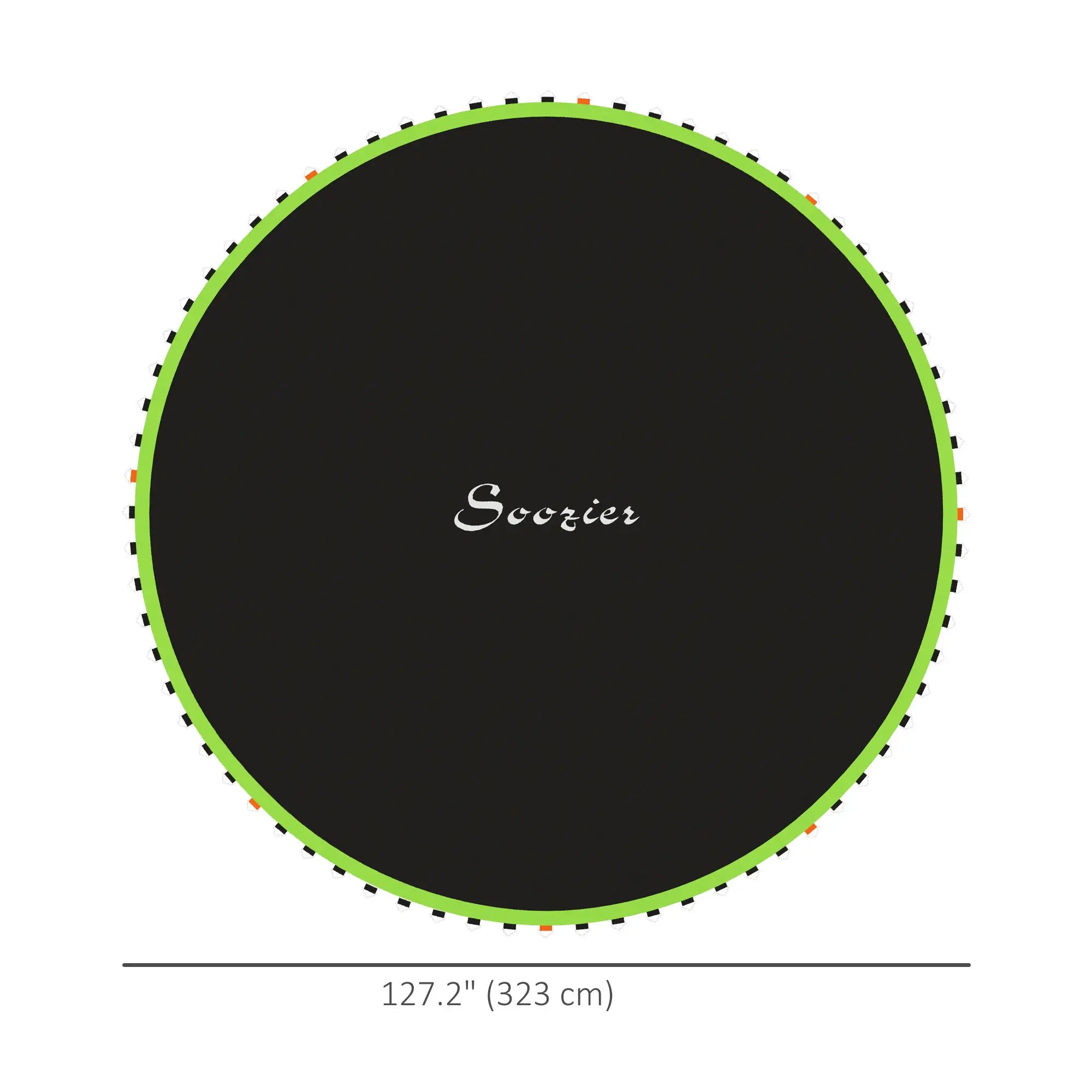 Trampoline Mat Replacement, 12ft, with Spring Pull Tool, 72 V-Hooks, Green Trampolines at Gallery Canada