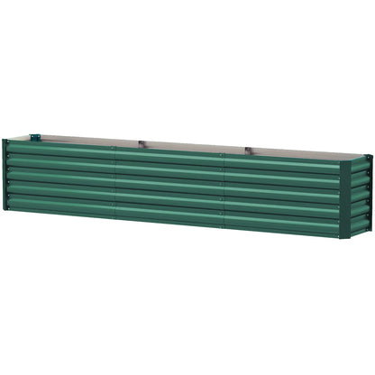 8 x 1.3 x 1.5ft Galvanized Raised Garden Bed, Green Galvanized Planter Boxes Green at Gallery Canada