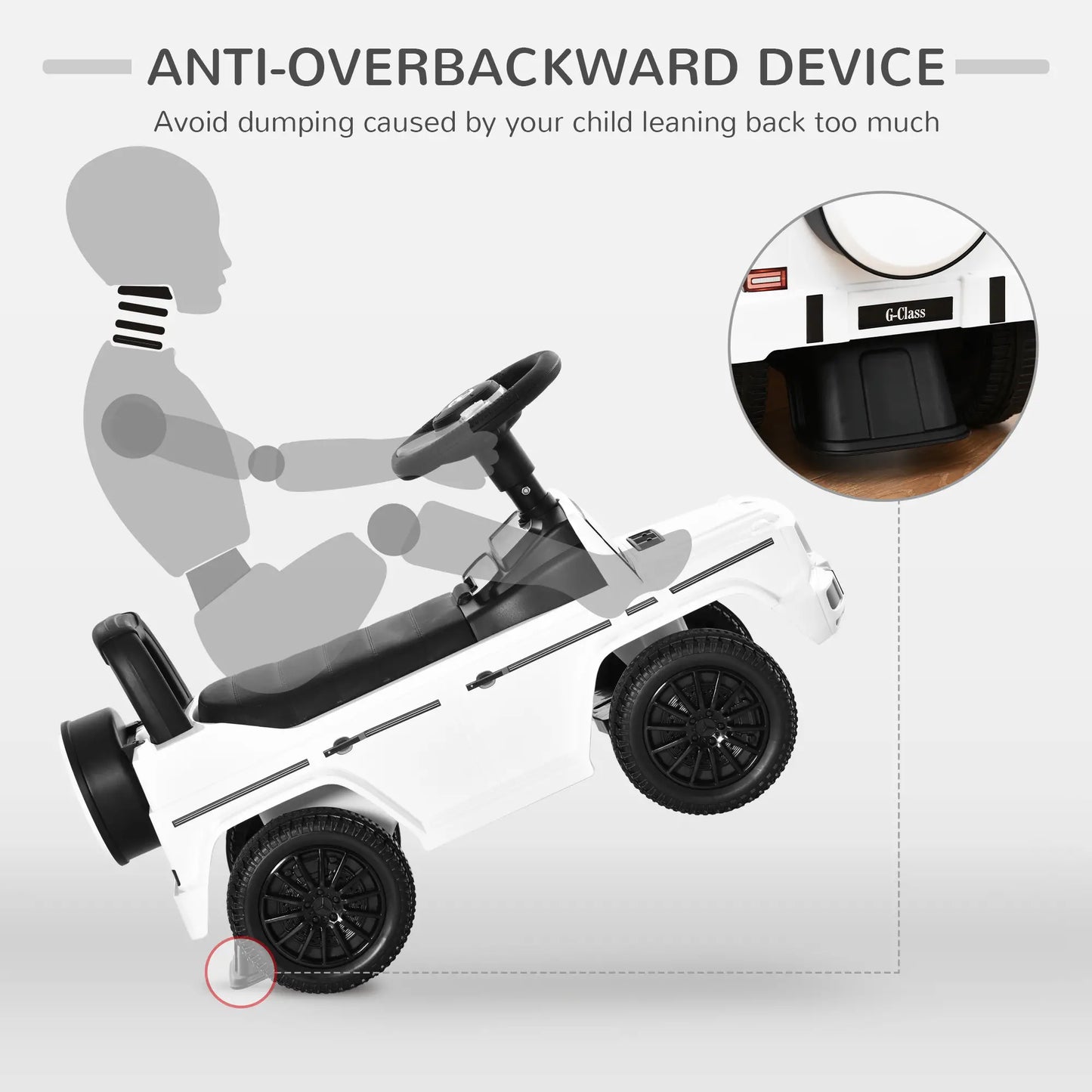 Baby Toddler Push Car, Foot-to-Floor Ride-On Wheel, White Push Cars for Toddlers at Gallery Canada