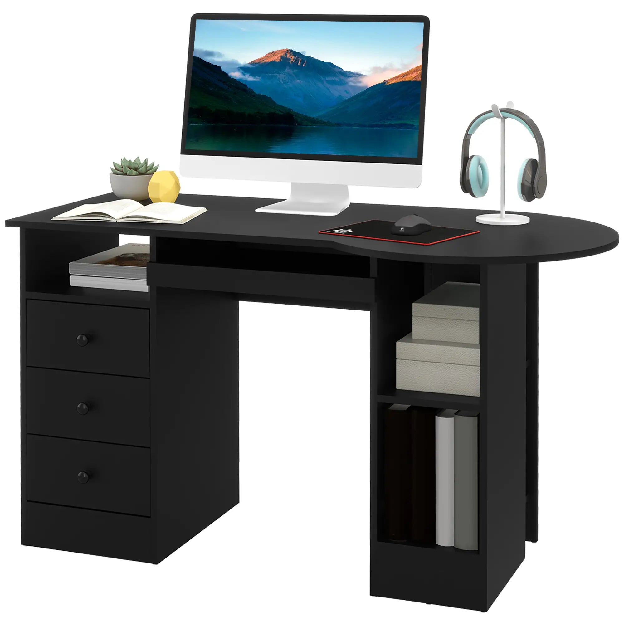 Computer Desk With Storage, Black Computer Desks at Gallery Canada