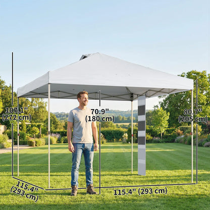 9.6 x 9.6 ft Pop Up Canopy Tent, UPF 50+, Sandbags, Wheeled Bag Pop Up Canopies at Gallery Canada