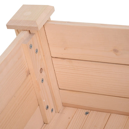 34"x18"x30" Wooden Raised Garden Bed, Elevated Planter Box with Legs, Natural Elevated Garden Beds at Gallery Canada