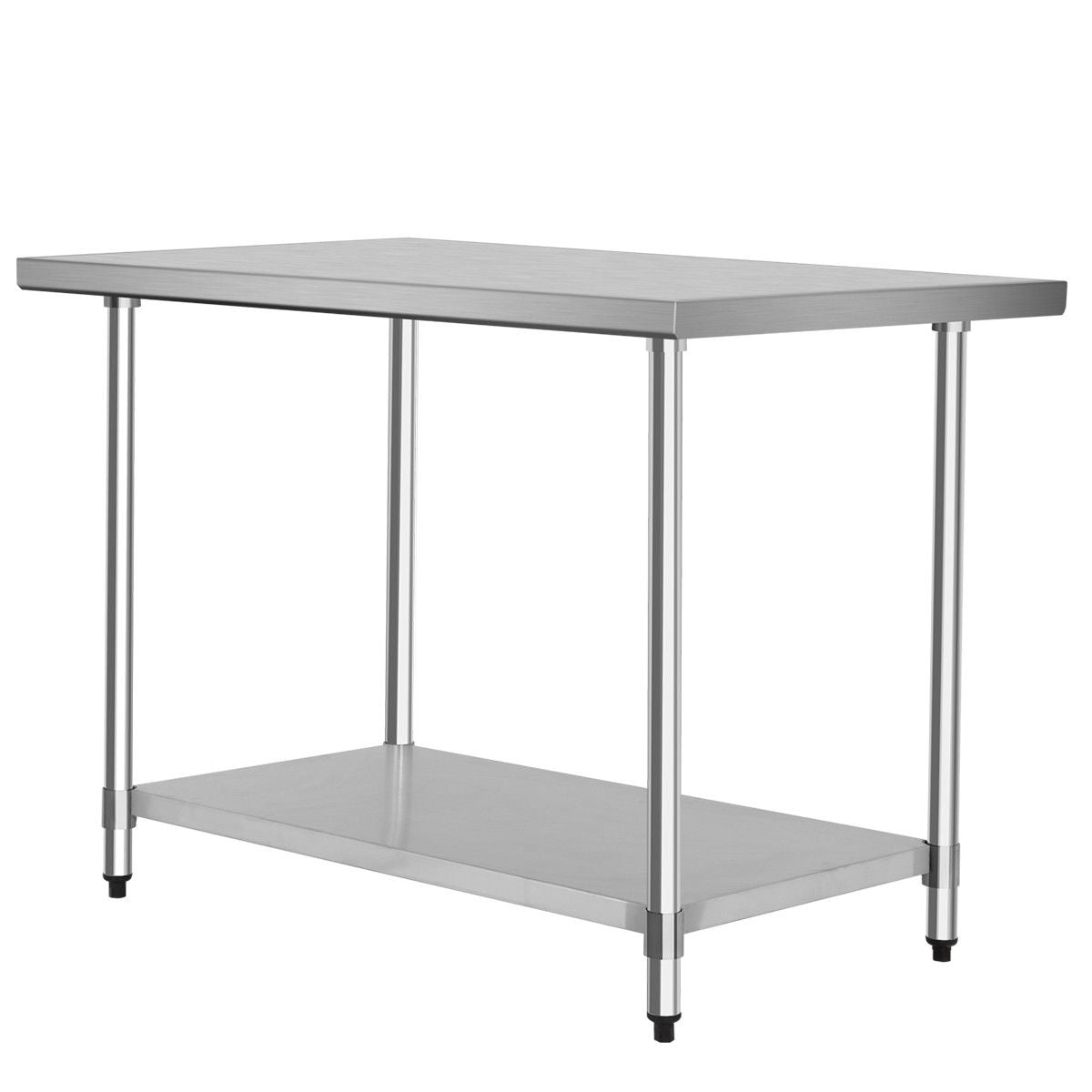 30 x 48 Inch Stainless Steel Table, Commercial Kitchen Worktable, Silver Kitchen Tools at Gallery Canada