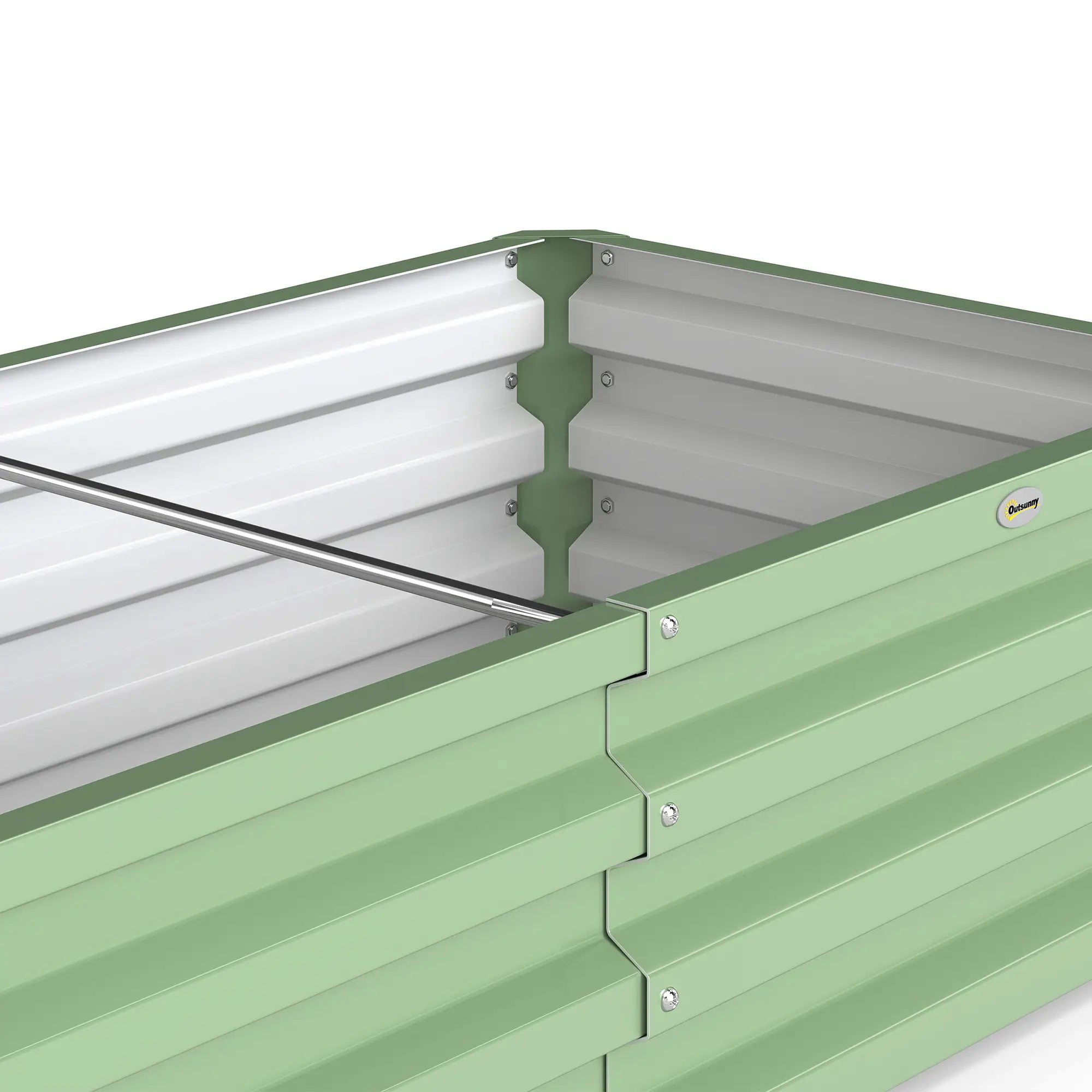 Galvanized Raised Garden Bed, 4' x 2' x 1', Green Galvanized Planter Boxes at Gallery Canada