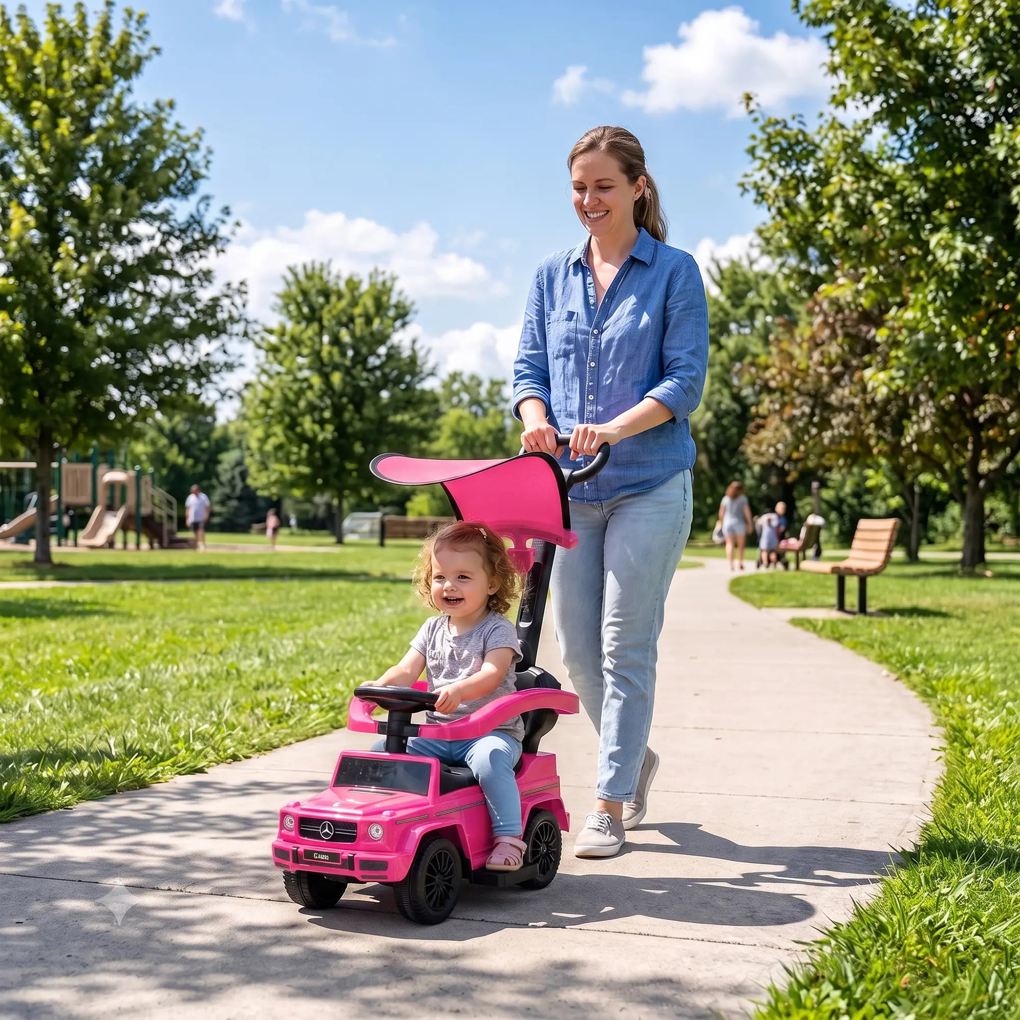Mercedes-Benz G350 Licensed Push Car, Pink Push Cars for Toddlers at Gallery Canada