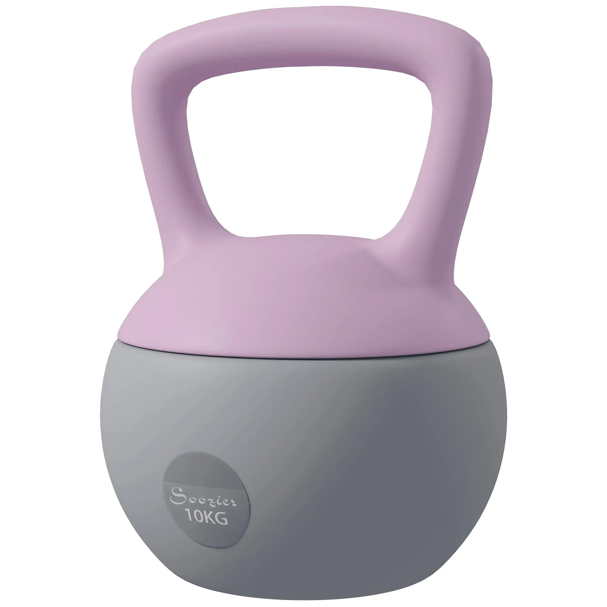 22 Lb Soft Sand Filled Kettlebell With Grip Handle, Purple Strength Training Equipment Purple at Gallery Canada