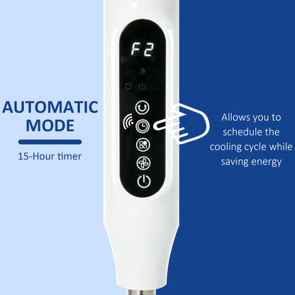 Standing Floor Fan with Remote, Tall Pedestal Fan, White Stand Fans at Gallery Canada