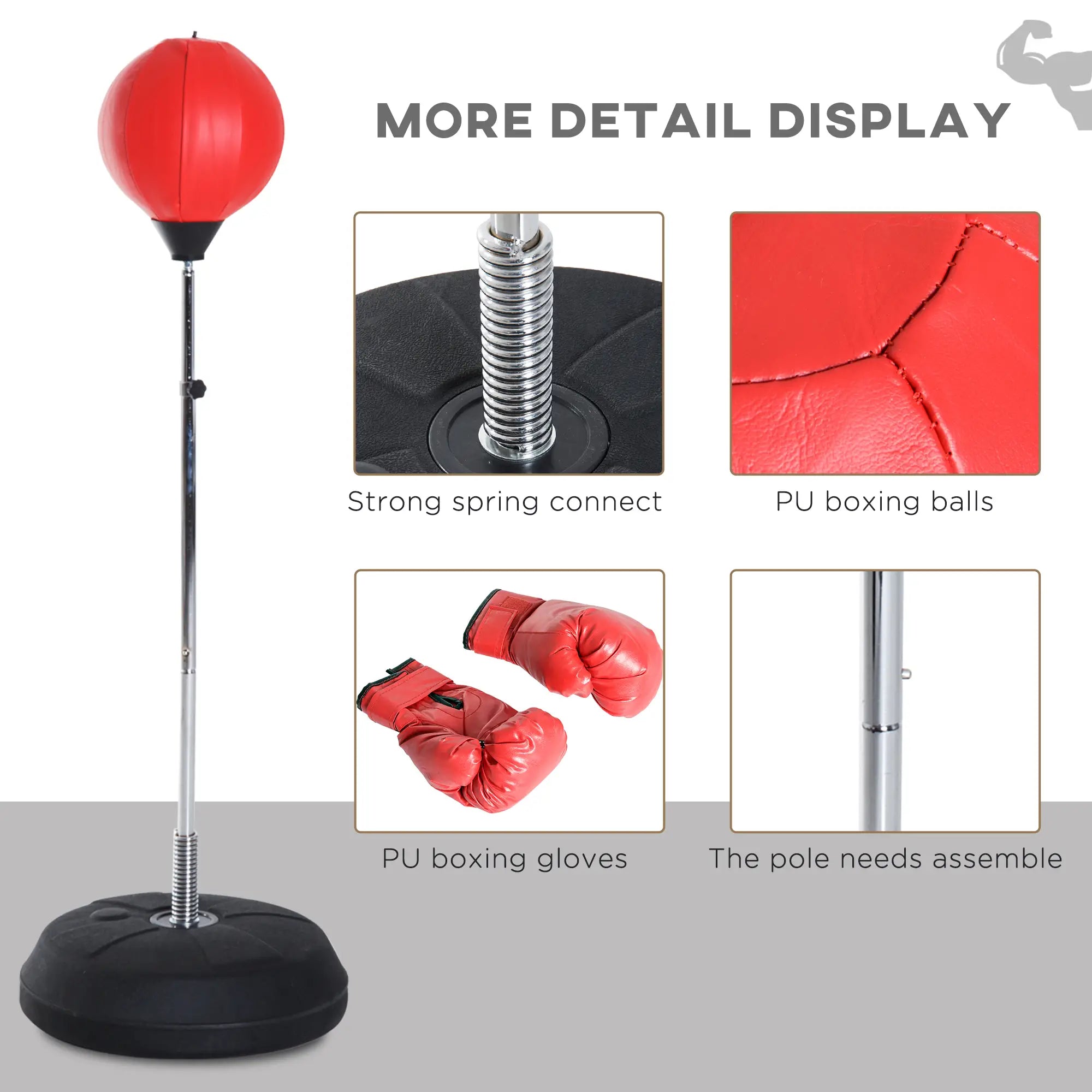 Boxing Bag With Stand, 49.6