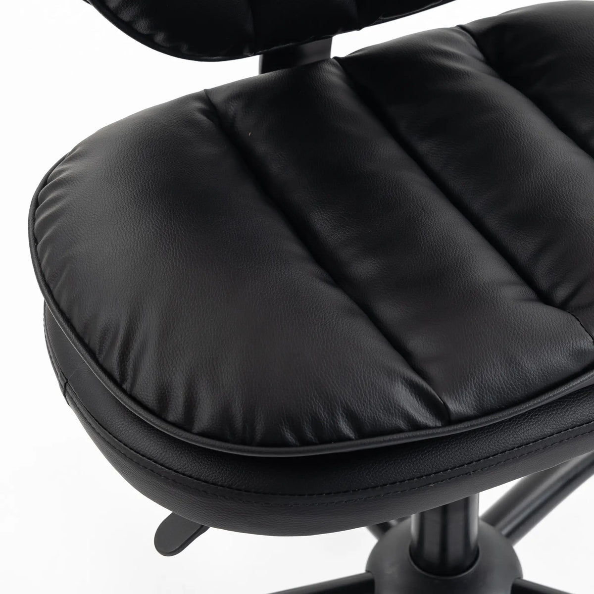 Ergonomic Cross Legged Office Chair, Swivel Meditation Desk Chair, Black Task Chairs at Gallery Canada