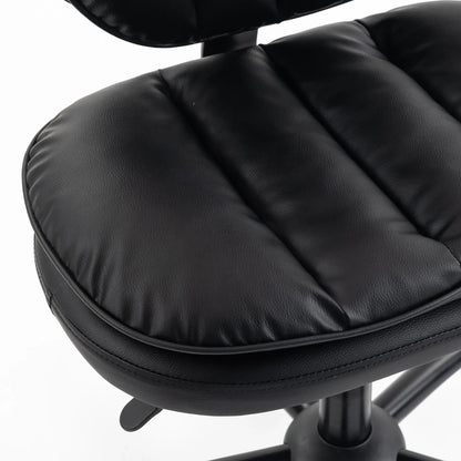 Ergonomic Cross Legged Office Chair, Swivel Meditation Desk Chair, Black Task Chairs at Gallery Canada