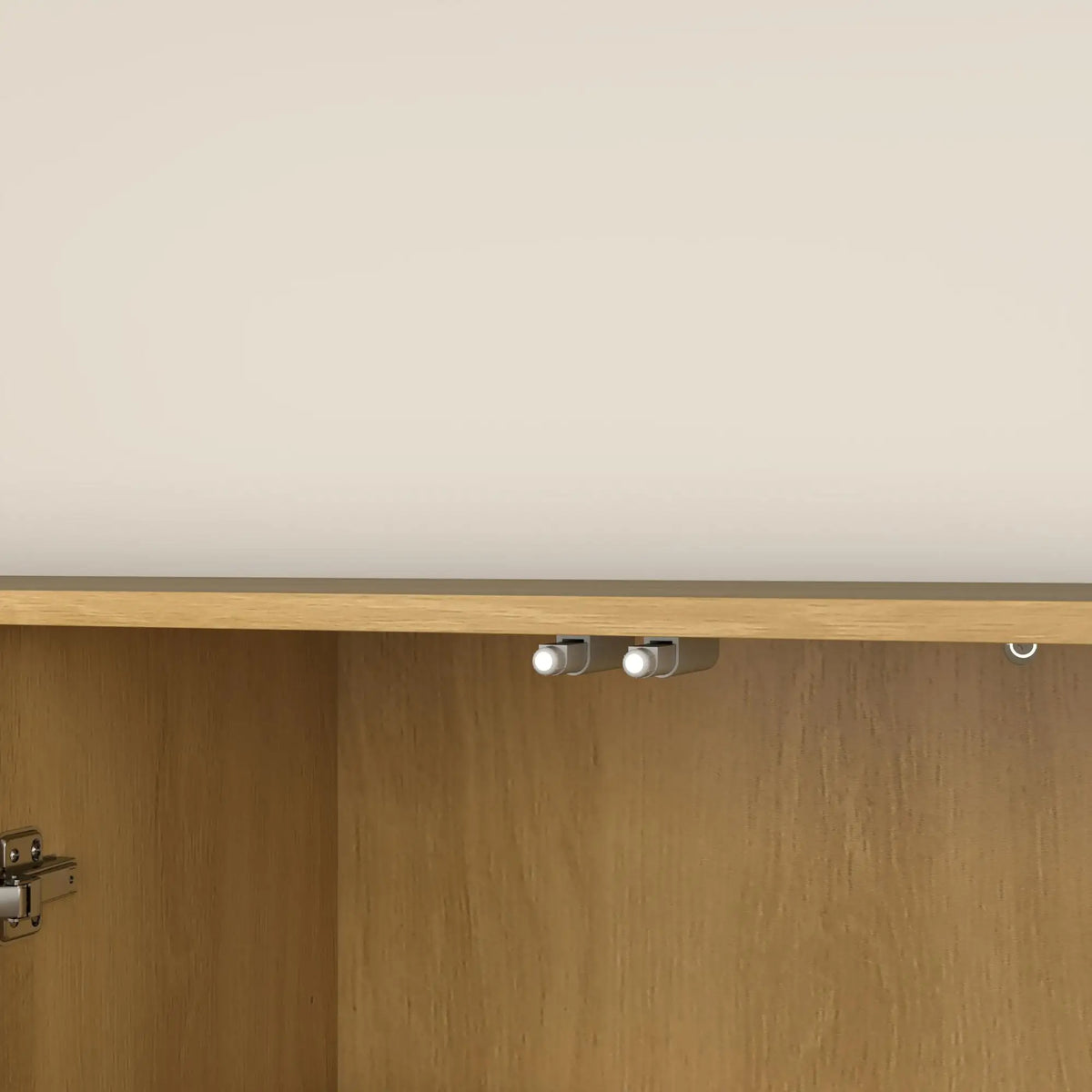 Modern Fluted Buffet Cabinet, Adjustable Shelves, Wood Legs, Oak Storage Cabinets at Gallery Canada
