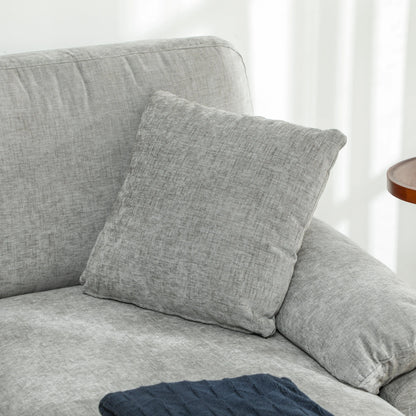 L-Shape Sofa, Modern Sectional Couch with Chaise Lounge, Grey 3-Seater Sofas at Gallery Canada