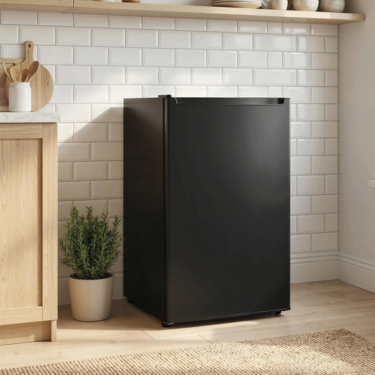 2.1 Cu. Ft. Mini Freezer, Compact Upright, Reversible Door, Black Small Kitchen Appliances Black at Gallery Canada