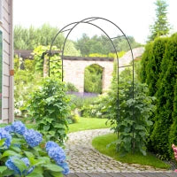 7.9FT Metal Garden Arch Trellis, Outdoor Arbor for Climbing Plants Trellises at Gallery Canada