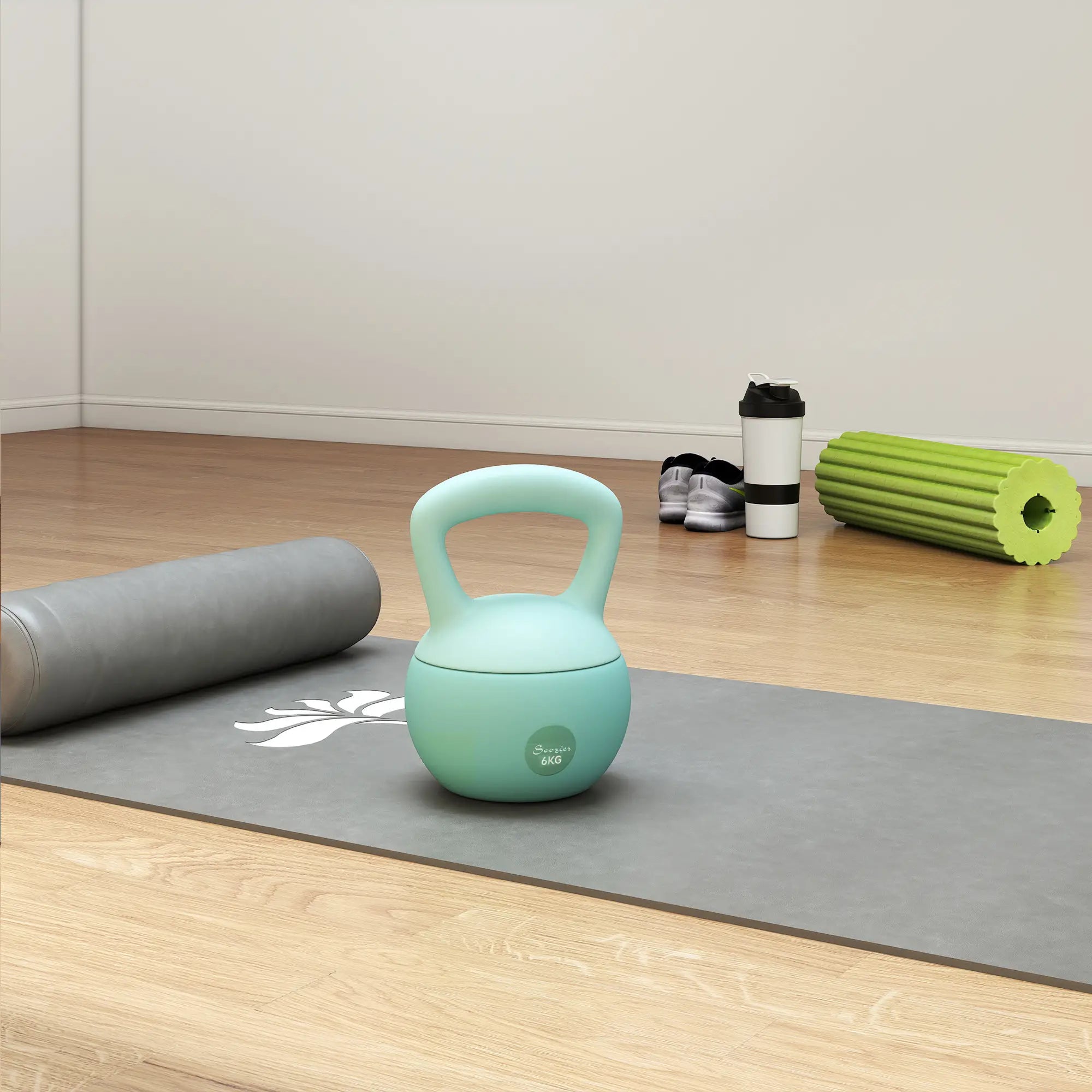13 lb Soft Kettlebell, Sand Filled Weight w/ Grip Handle, Kettlebell Weight for Full Body Workout, Green Strength Training Equipment at Gallery Canada