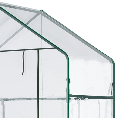 56" x 29" x 77" Walk-In Greenhouse, 4 Shelves, Roll-Up Door, Clear Mini Greenhouses at Gallery Canada