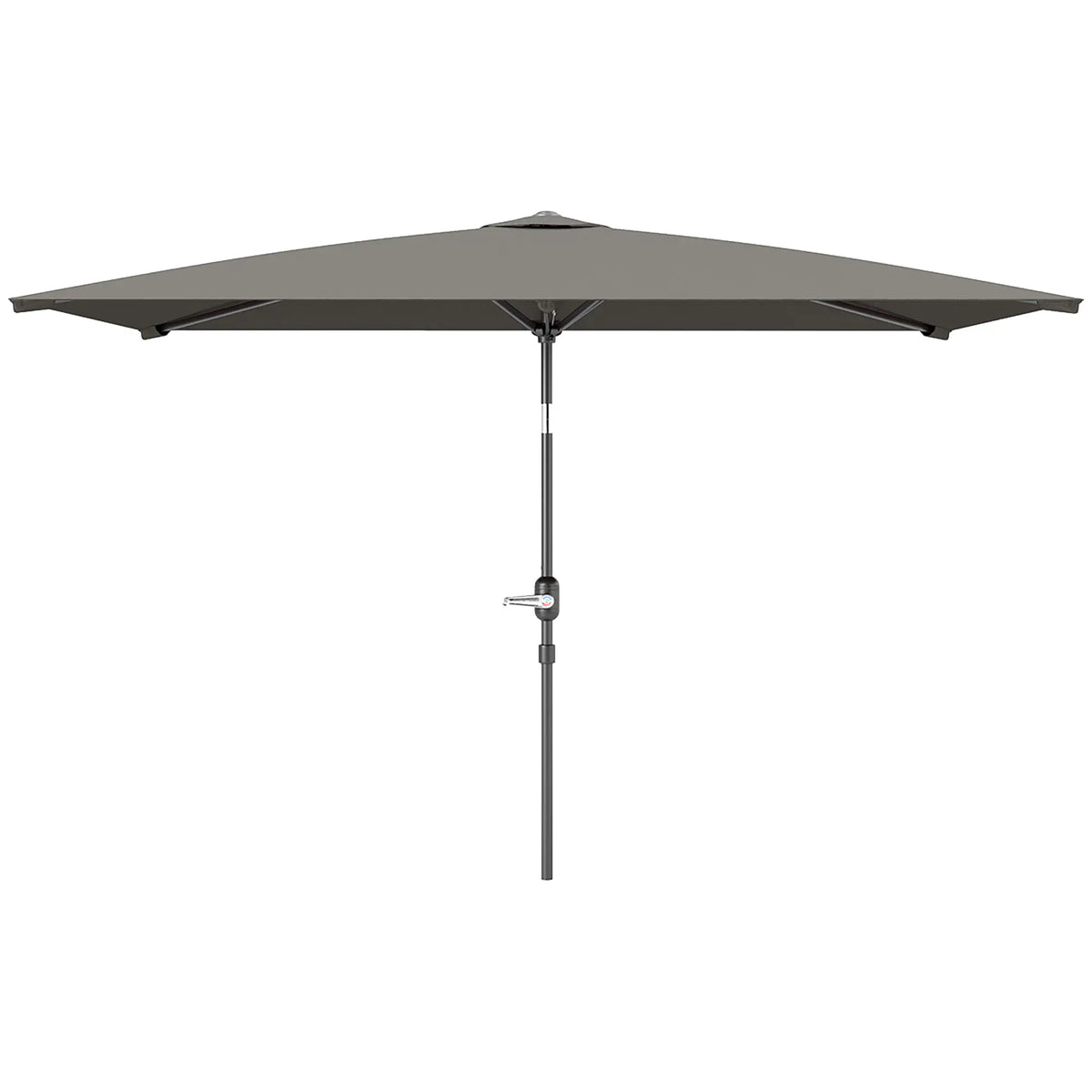 6.5x9.6ft Rectangle Aluminum Patio Umbrella, Outdoor Sunshade, Light Grey Sun Umbrellas Light Grey at Gallery Canada
