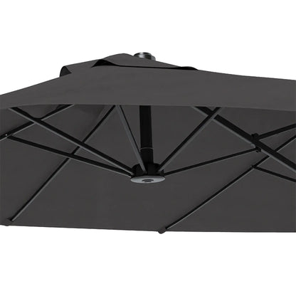 Double-Sided Patio Umbrella Sun Shade, Grey Sun Umbrellas at Gallery Canada