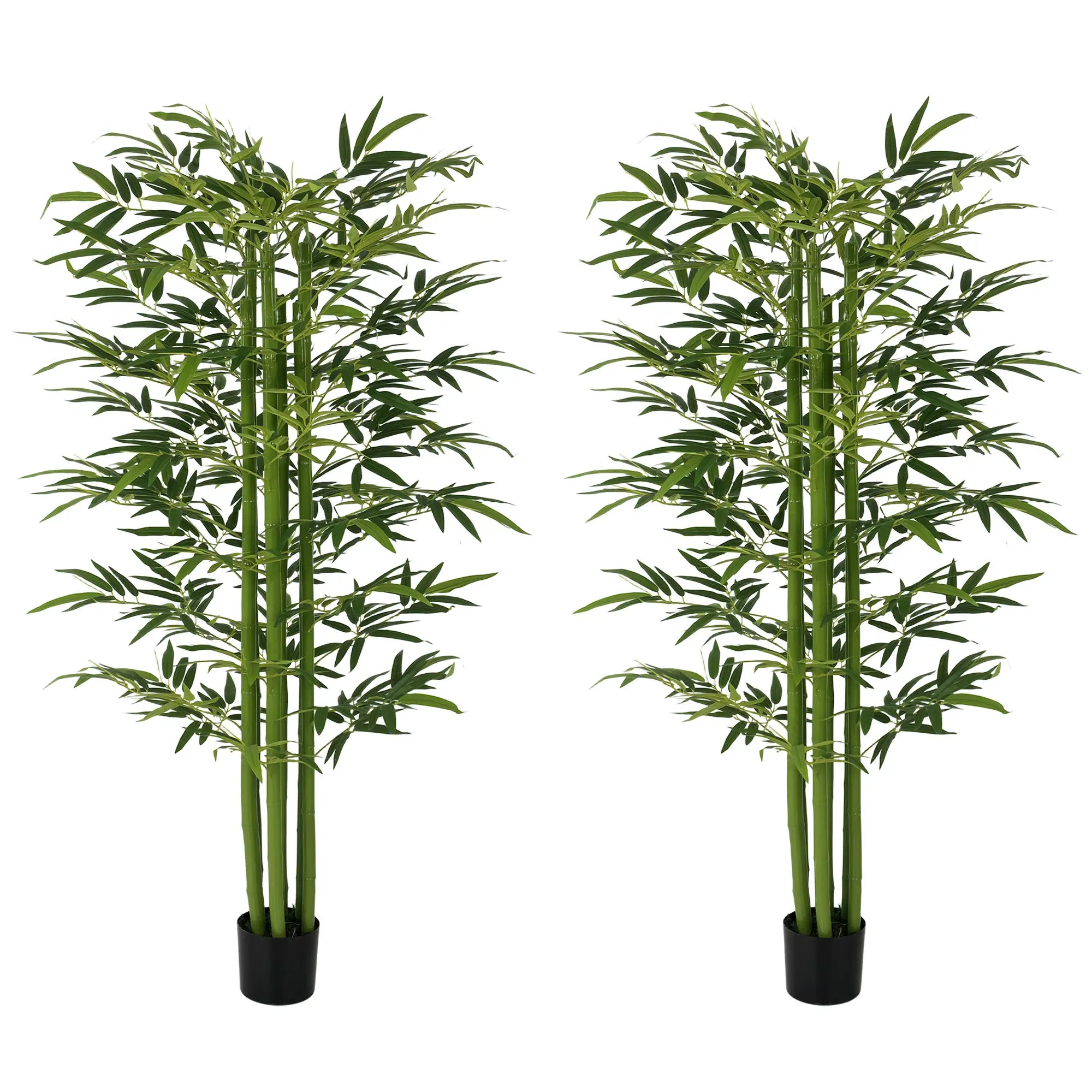 Indoor Fake Plants, Artificial Bamboo Tree with Adjustable Shape for Home Office Living Room Decor, Green Artificial Trees at Gallery Canada