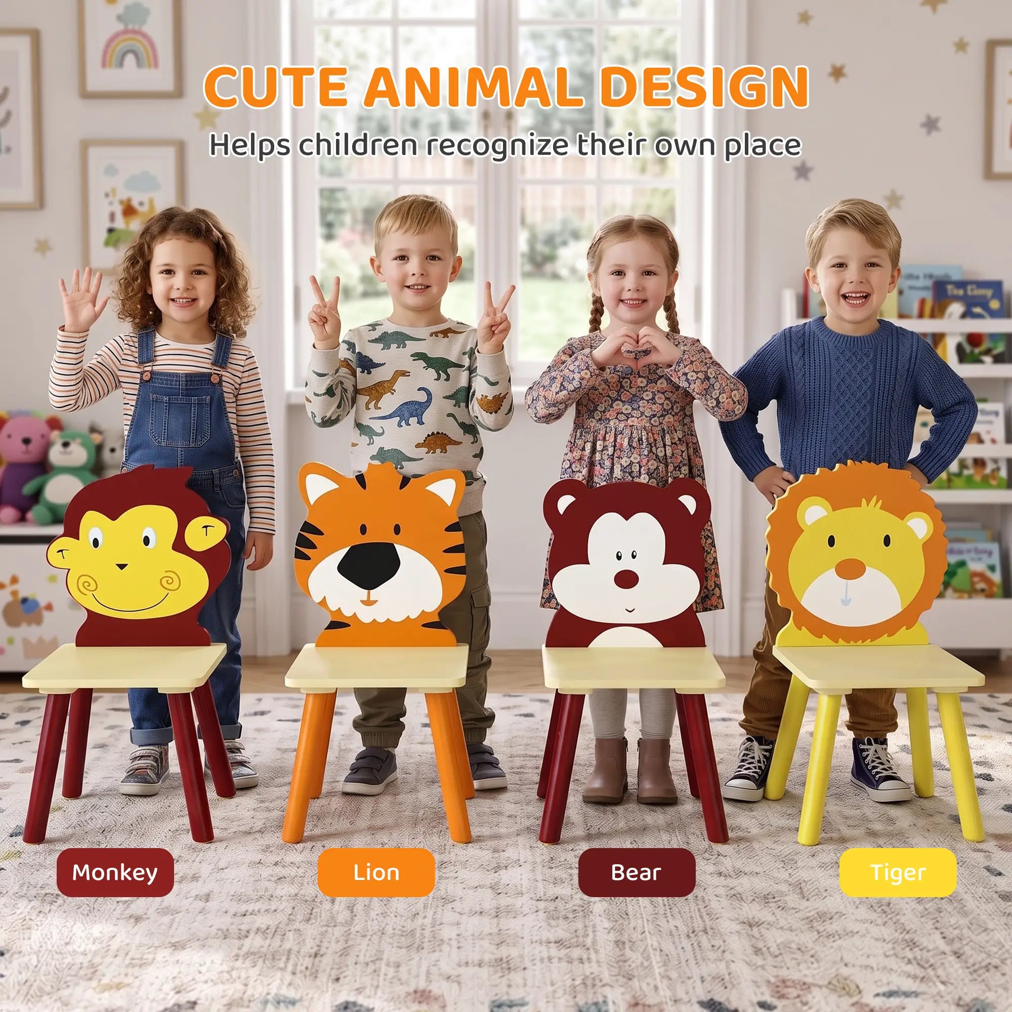 Kids Table And 4 Chairs Set For Art Craft Snack Time, Yellow Kids Table Sets at Gallery Canada