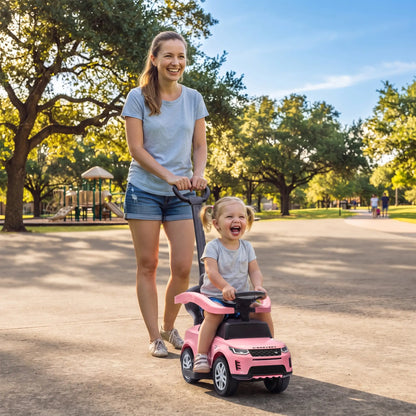 Land Rover Discovery 2-in-1 Ride On Push Car with Storage, Pink Push Cars for Toddlers at Gallery Canada