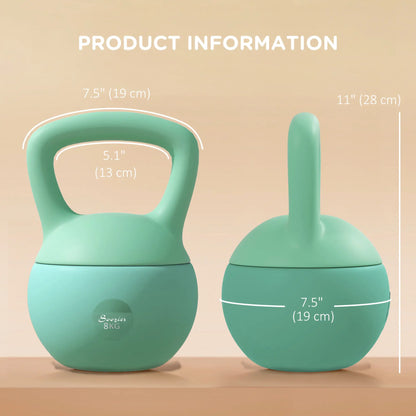 18 lb Soft Kettlebell, Sand Filled, Grip Handle, Full Body Workout Strength Training Equipment at Gallery Canada