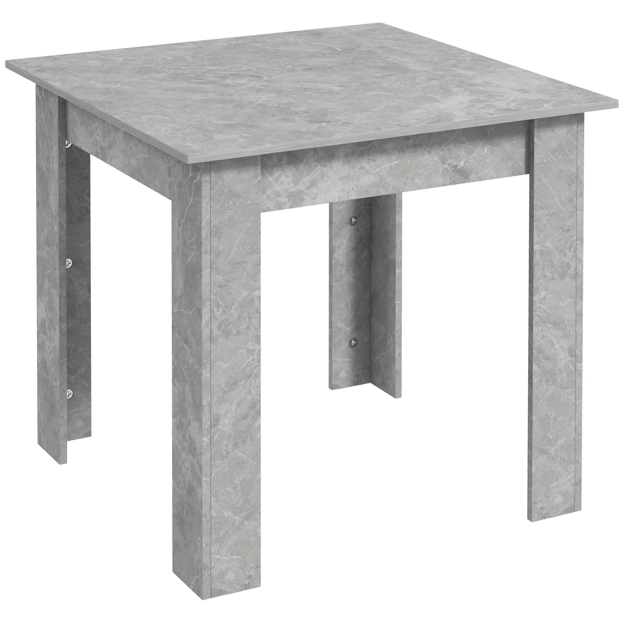Square Dining Table, Modern Faux Cement Effect, Small Kitchen Table, Cement Grey Dining Tables at Gallery Canada