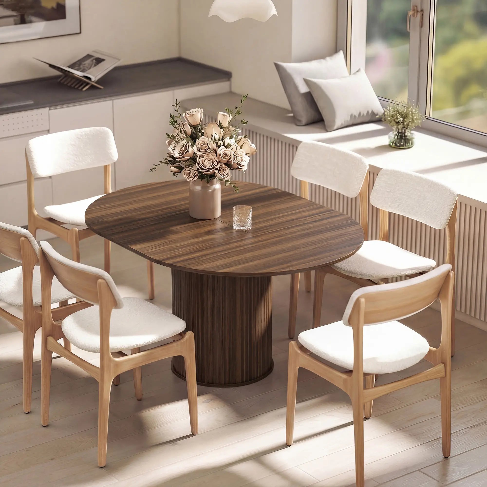 Extendable Kitchen Table, 43.5