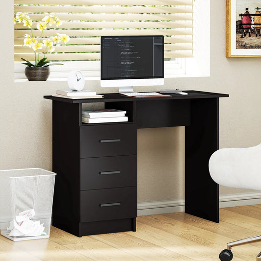 Computer Desk with Storage, 39 Inch, Black Computer Desks Black at Gallery Canada