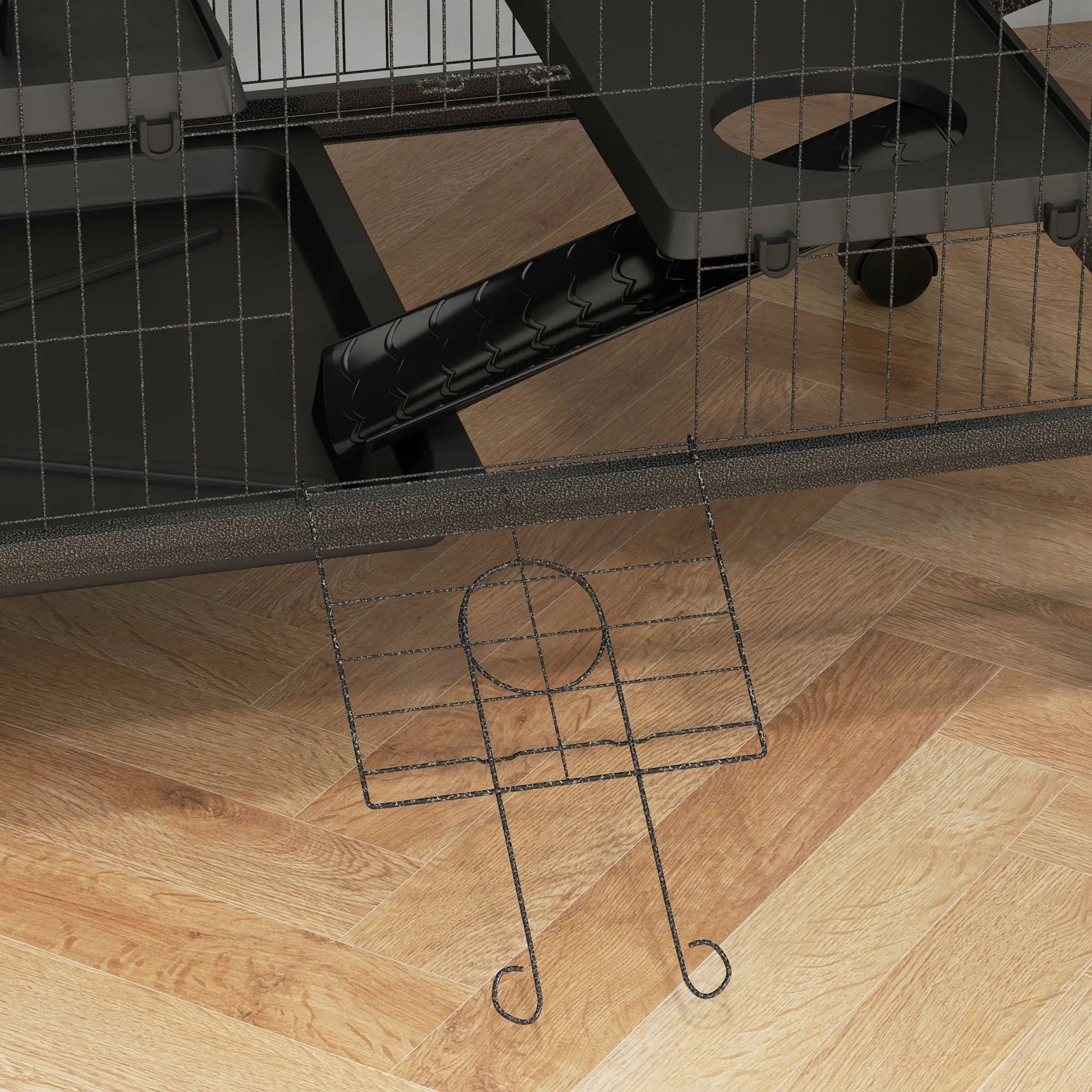 5-Tier Rolling Small Animal Cage, Guinea Pig Cage, Ferret Cage, Grey Houses & Habitats at Gallery Canada