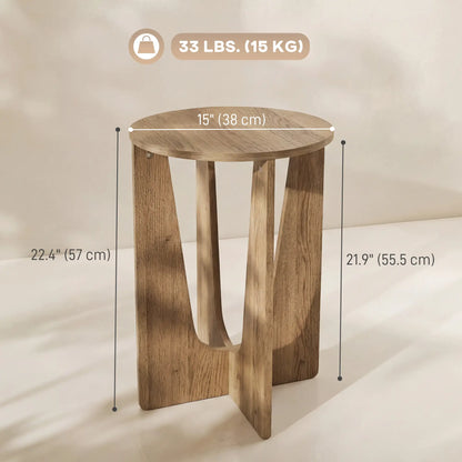 Round Side Table, Compact End Table, Curved Legs Side Tables at Gallery Canada