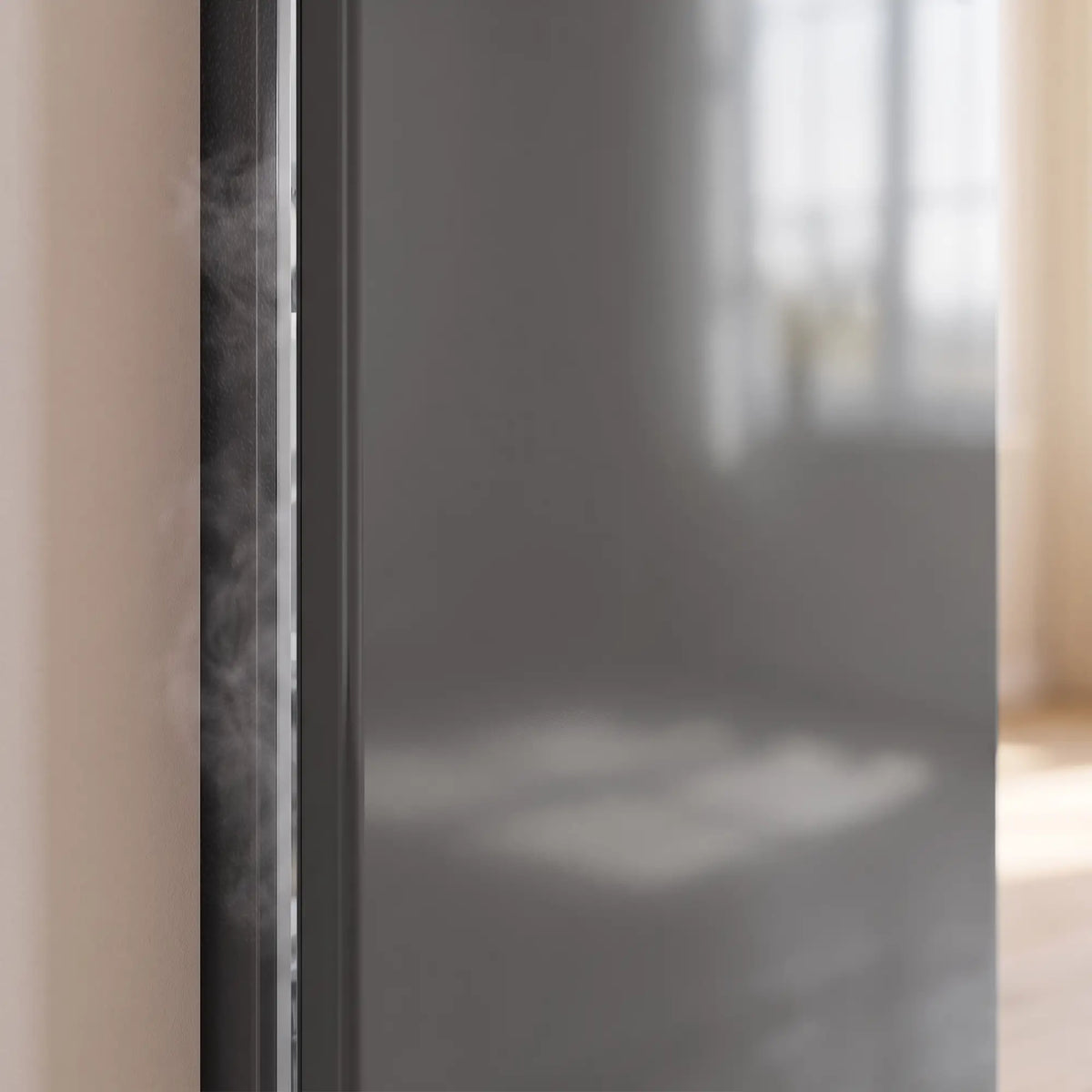 Compact Upright Freezer, 2.1 Cubic Feet, Reversible Door, Grey Small Kitchen Appliances at Gallery Canada