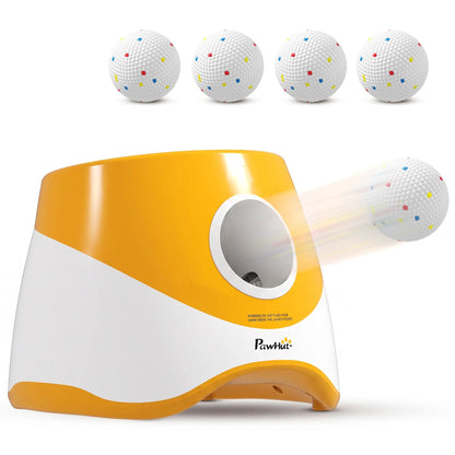 Automatic Dog Ball Launcher With 5 Etpu Balls, Orange Dog Agility Training Equipment Orange at Gallery Canada